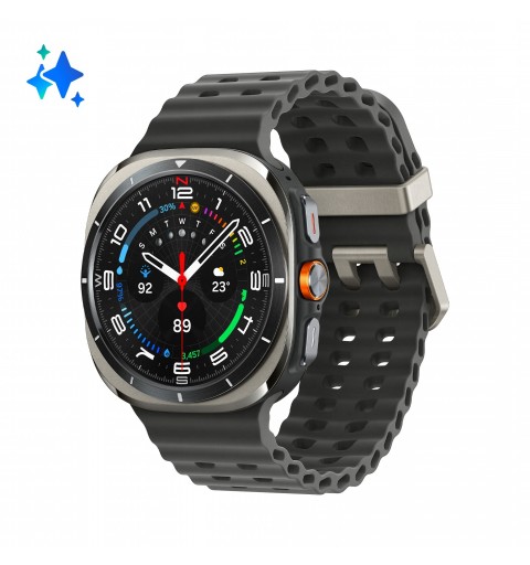 Samsung Galaxy Watch Ultra 3,81 cm (1.5") AMOLED 47 mm Digital 480 x 480 Pixel Touchscreen 4G Silber WLAN GPS