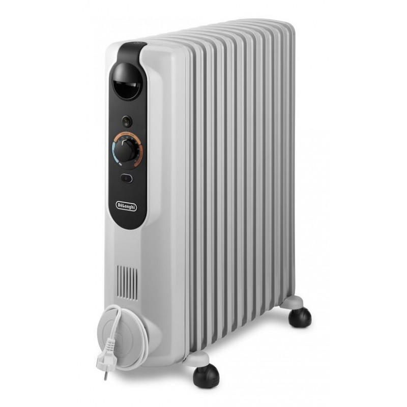 De’Longhi Radia-s Easytronic Intérieure Noir, Blanc 2500 W Chauffage électrique à bain d’huile