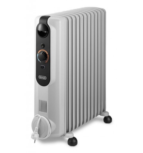 De’Longhi Radia-s Easytronic Intérieure Noir, Blanc 2500 W Chauffage électrique à bain d’huile