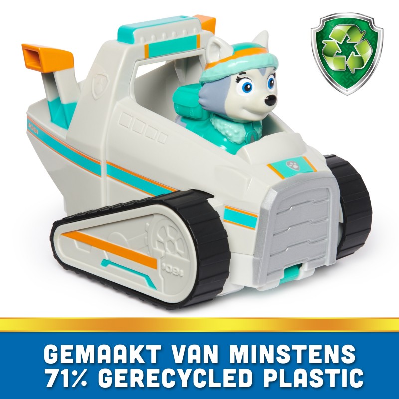 PAW Patrol , Everest’s Snow Plow, Toy Car with Collectible Action Figure, Sustainably Minded Kids Toys for Boys & Girls Ages 3