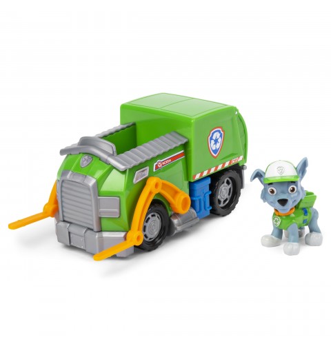 PAW Patrol - Pat Patrouille - VÉHICULE FIGURINE ROCKY - Voiture 15 cm Figurine Pat Patrouille À Collectionner - Pat Patrouille