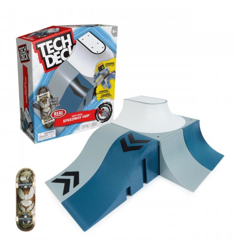 Tech Deck - FINGER SKATE - Starter Set X-Connect Skate Park 100% Modulable À Construire Et Personnaliser + 1 Finger Skate