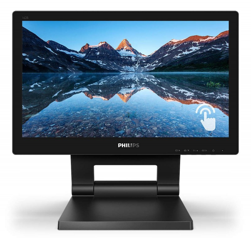 Philips 162B9T 00 computer monitor 39.6 cm (15.6") 1366 x 768 pixels HD LCD Touchscreen Black