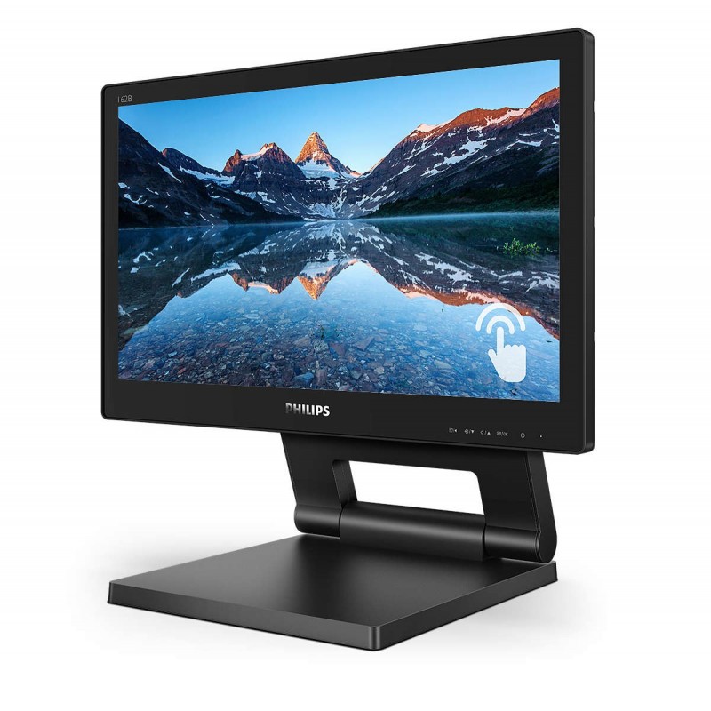 Philips 162B9T 00 computer monitor 39.6 cm (15.6") 1366 x 768 pixels HD LCD Touchscreen Black