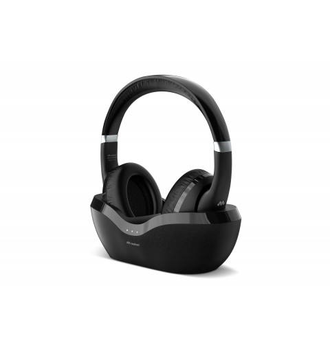 Meliconi 497338 auricular y casco Auriculares Inalámbrico y alámbrico Diadema TV Bluetooth Base de carga Negro