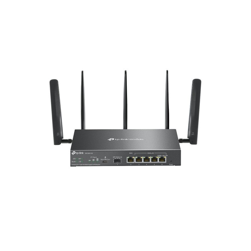 TP-Link Omada ER706W-4G routeur sans fil Gigabit Ethernet Bi-bande (2,4 GHz 5 GHz) Noir