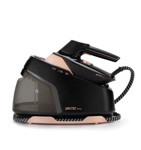 Imetec Evos 2400 W Infinity Glide soleplate Black, Rose gold