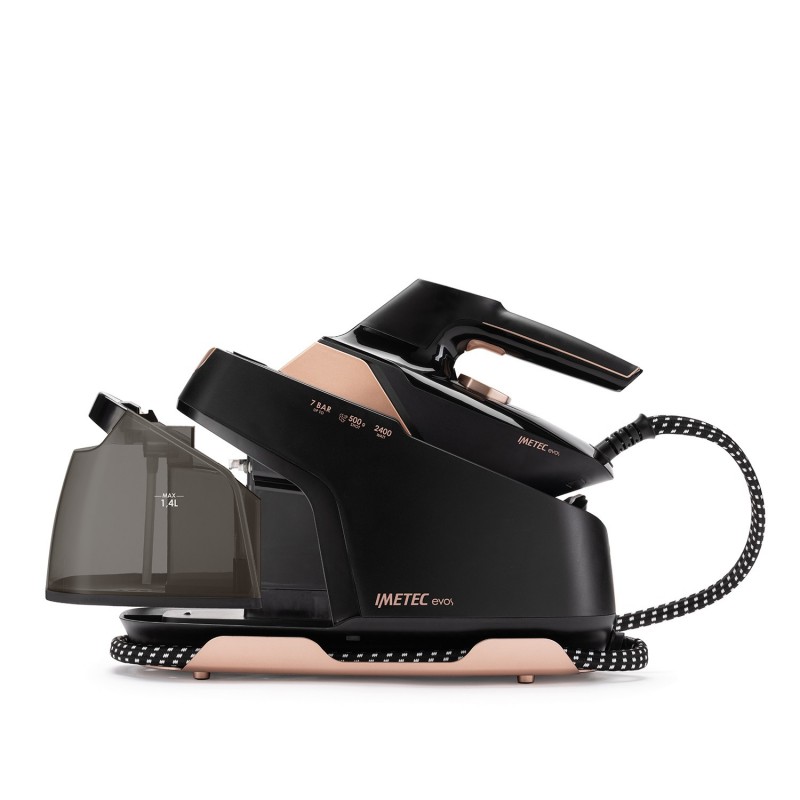 Imetec Evos 2400 W Infinity Glide soleplate Black, Rose gold