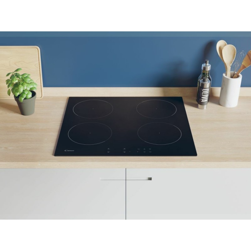 Candy CI64248CTT Black Built-in 59 cm Zone induction hob 4 zone(s)