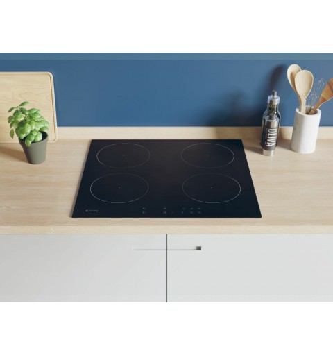 Candy CI64248CTT Black Built-in 59 cm Zone induction hob 4 zone(s)