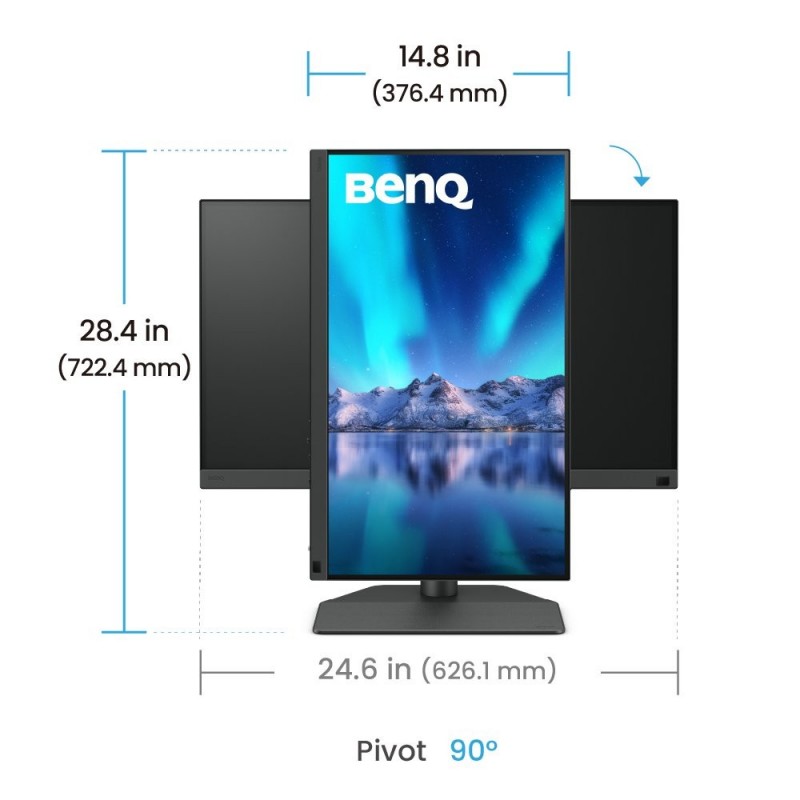 BenQ SW242Q computer monitor 61.2 cm (24.1") 2560 x 1600 pixels WQXGA LED Black