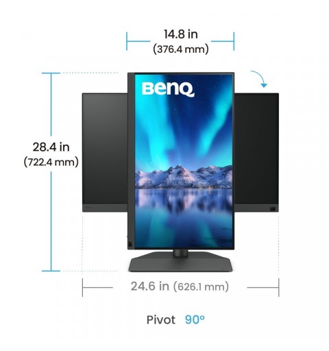 BenQ SW242Q computer monitor 61.2 cm (24.1") 2560 x 1600 pixels WQXGA LED Black