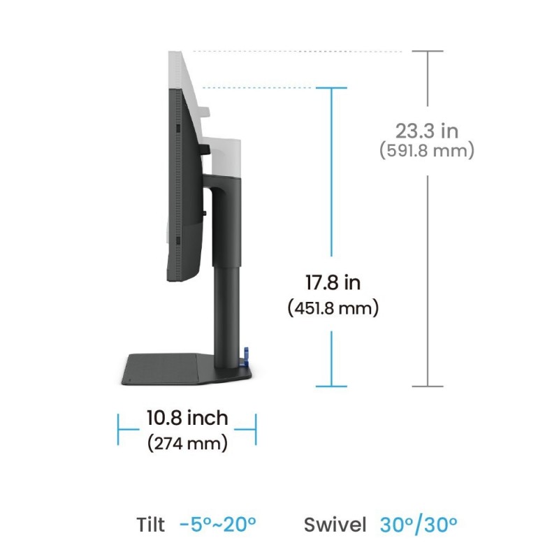 BenQ SW242Q computer monitor 61.2 cm (24.1") 2560 x 1600 pixels WQXGA LED Black