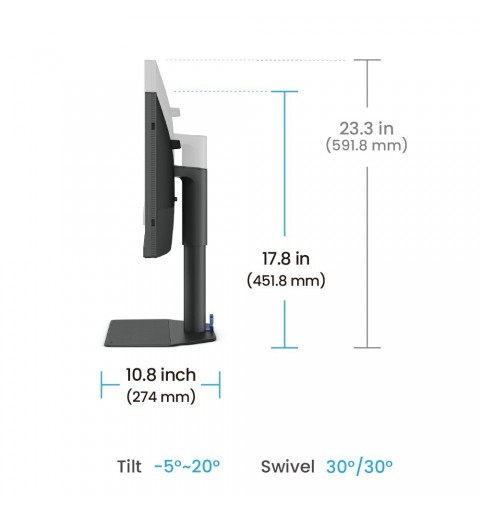 BenQ SW242Q computer monitor 61.2 cm (24.1") 2560 x 1600 pixels WQXGA LED Black