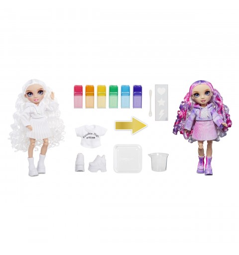 Rainbow High WaterColor & Create Dolls- Purple Eyes