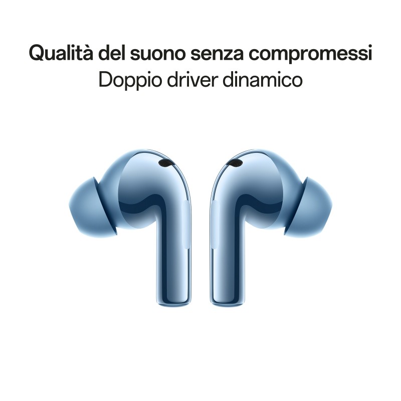 OPPO Enco X3i Auricolari True Wireless, 44h di Autonomia, Doppio Driver da 10.4mm e 6mm, Bluetooth 5.3, Controlli Touch,