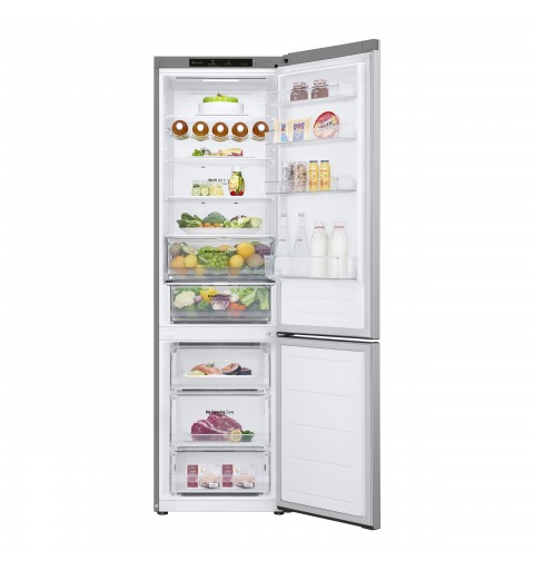 LG GBV3200DPY Frigorifero combinato, Classe D, 387L, Fresh Converter, Porte piatte,Argento