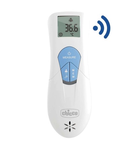 Chicco 00009222000000 Termómetro con sensor remoto Azul, Blanco Axila Botones