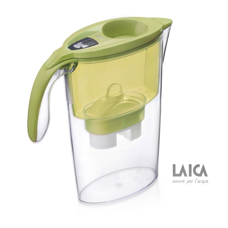 Laica Stream Line Caraffa filtrante 2,3 L Verde, Trasparente