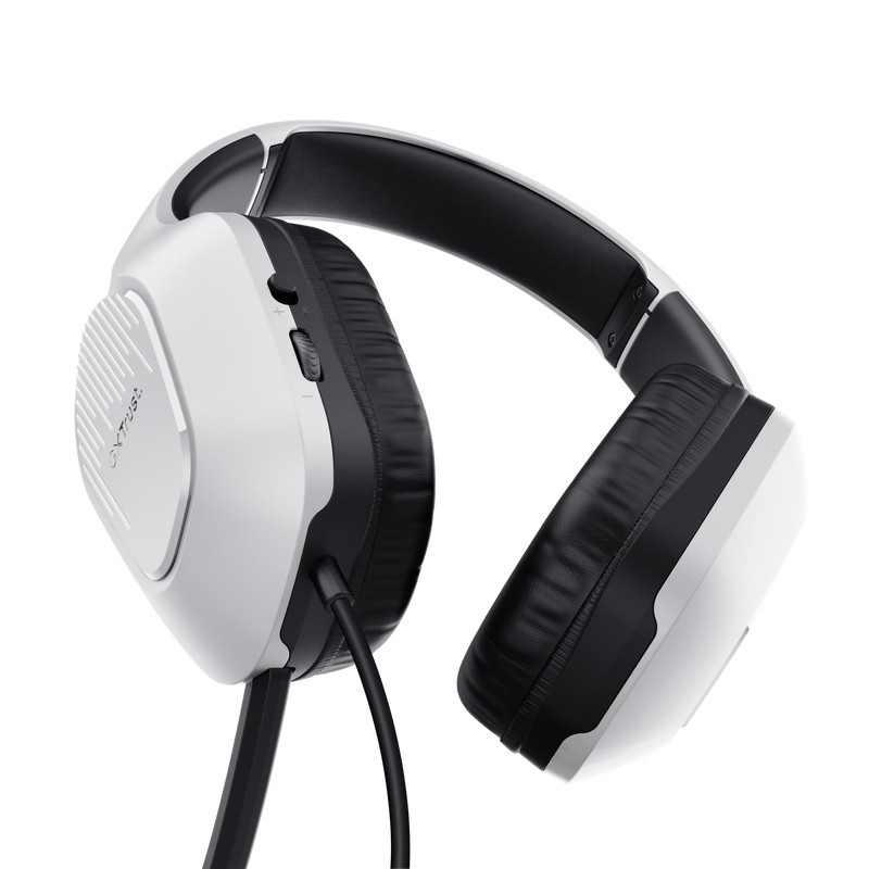 Trust GXT 415PS ZIROX Auriculares Alámbrico Diadema Juego Negro, Blanco