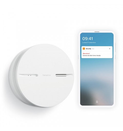 Netatmo Smart Smoke Alarm Photoelectrical reflection detector Wireless connection