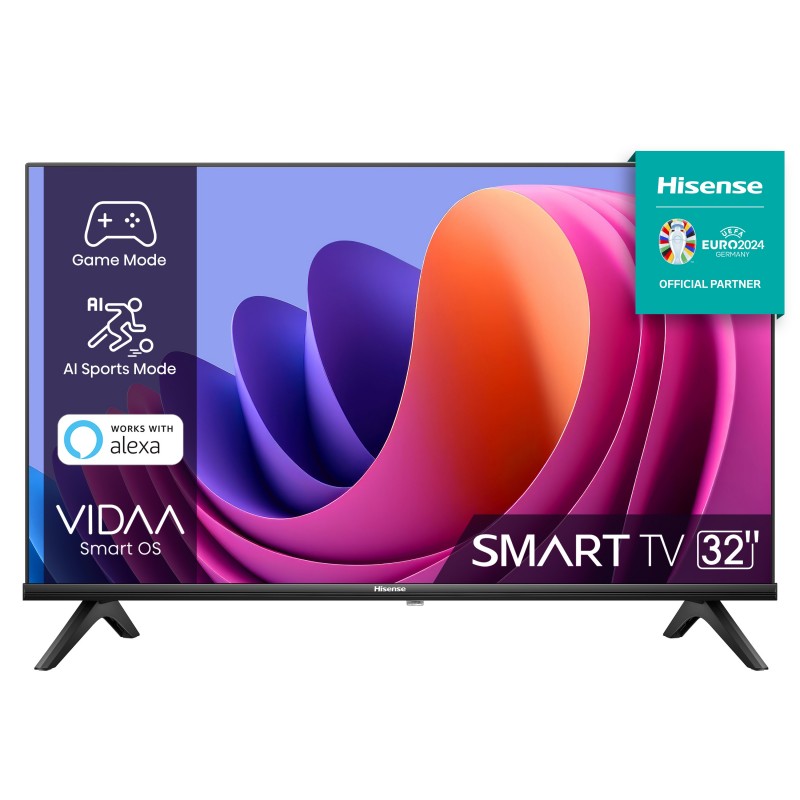 Hisense 32A4N Fernseher 81,3 cm (32") HD Smart-TV WLAN Schwarz 200 cd m²