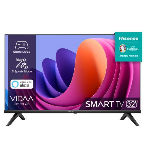 Hisense 32A4N Fernseher 81,3 cm (32") HD Smart-TV WLAN Schwarz 200 cd m²