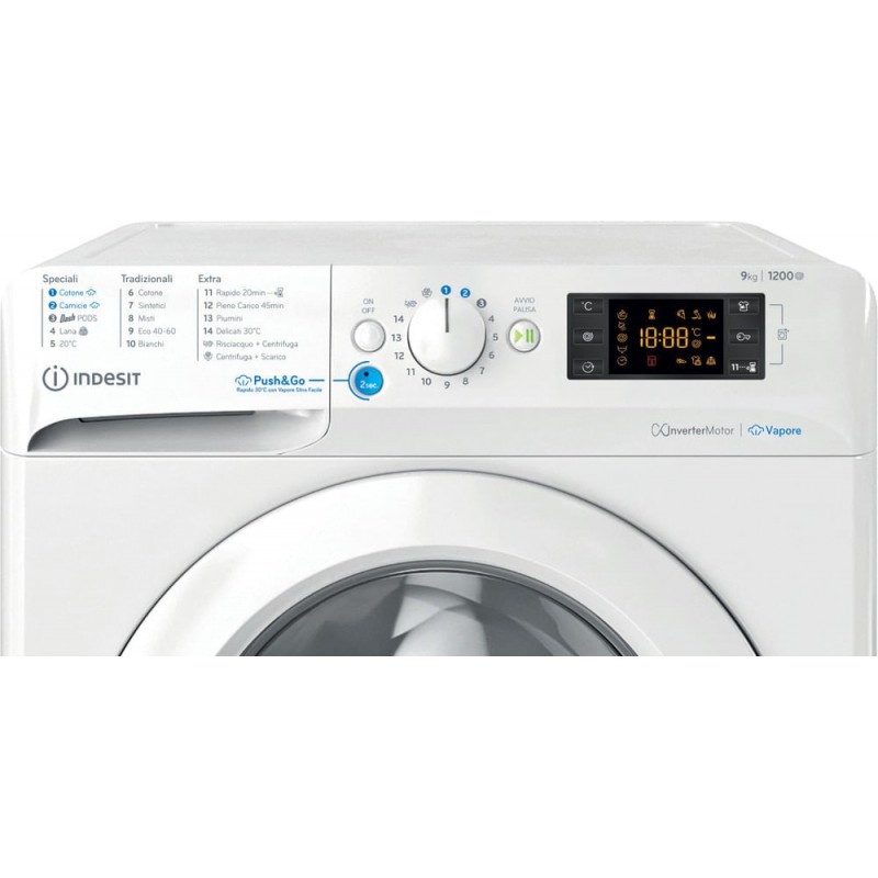 Indesit BWE 91296X WV IT lavadora Carga frontal 9 kg 1200 RPM Blanco