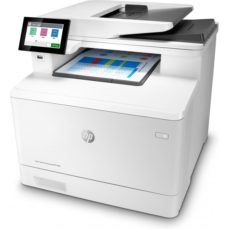 HP Color LaserJet Enterprise Impresora multifunción M480f, Color, Impresora para Empresas, Imprima, copie, escanee y envíe por