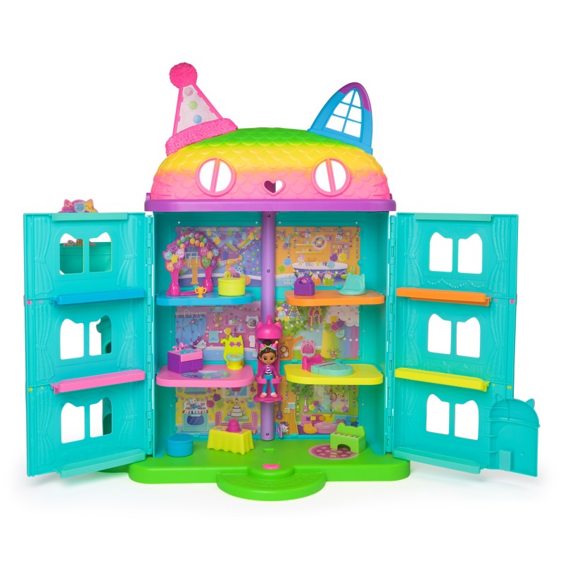 Gabby's Dollhouse Rainbow-Themed Celebration Dollhouse casa de muñecas