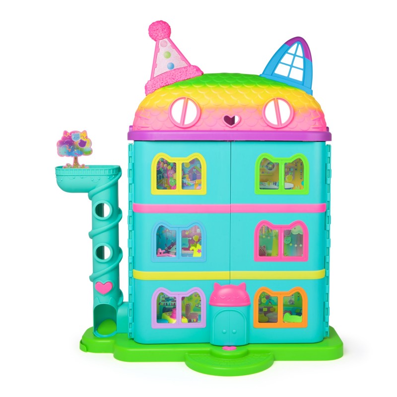 Gabby's Dollhouse Rainbow-Themed Celebration Dollhouse casa de muñecas