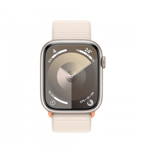 Apple Watch Series 9 45 mm Digital 396 x 484 Pixeles Pantalla táctil Beige Wifi GPS (satélite)