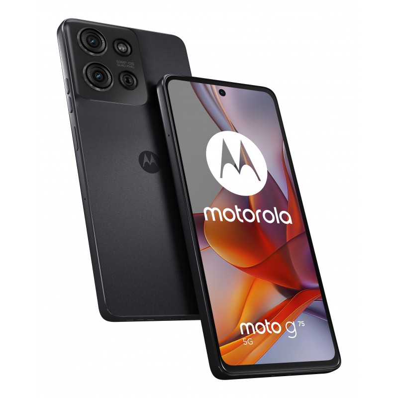 Motorola moto G75 5G 17,2 cm (6.78") Double SIM hybride Android 14 USB Type-C 8 Go 256 Go 5000 mAh Gris