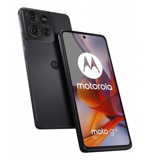 Motorola moto G75 5G 17,2 cm (6.78") Double SIM hybride Android 14 USB Type-C 8 Go 256 Go 5000 mAh Gris