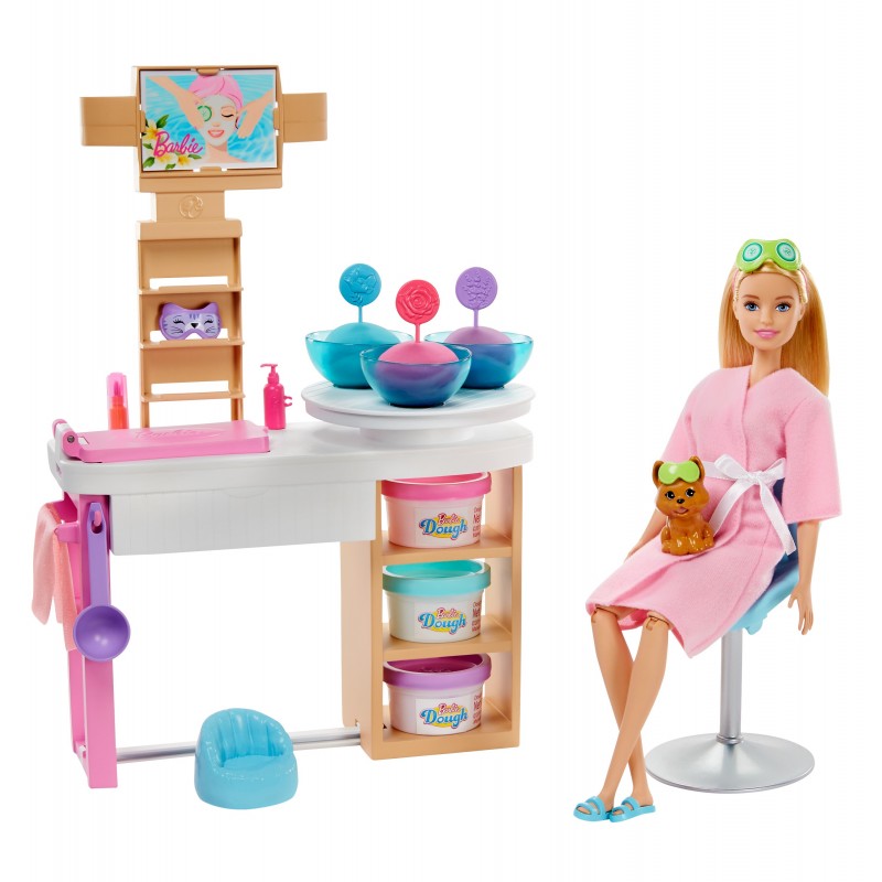 Barbie Face Mask Spa Day Playset