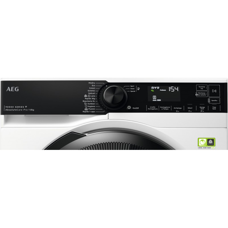 AEG Series 9000 TR9H83AAY asciugatrice Libera installazione Caricamento frontale 8 kg A+++ Bianco