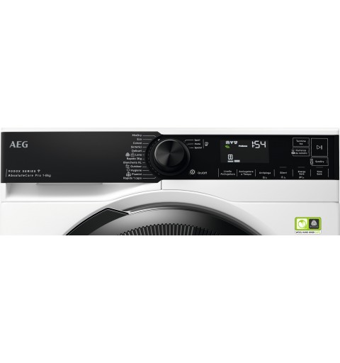 AEG Series 9000 TR9H83AAY Wäschetrockner Freistehend Frontlader 8 kg A+++ Weiß