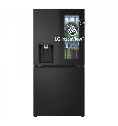 LG InstaView GMG860EPBE Frigorifero Multidoor Slim , Classe E, 508L, Wi-Fi, UVnano, Nero