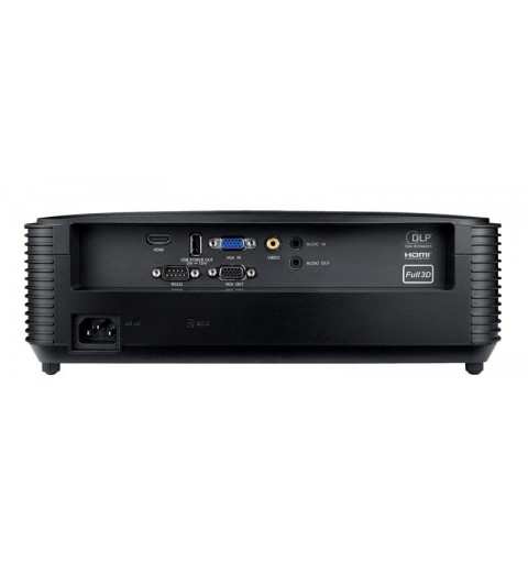 Optoma H190X videoproiettore Proiettore a raggio standard 3900 ANSI lumen DLP WXGA (1280x800) Compatibilità 3D Nero