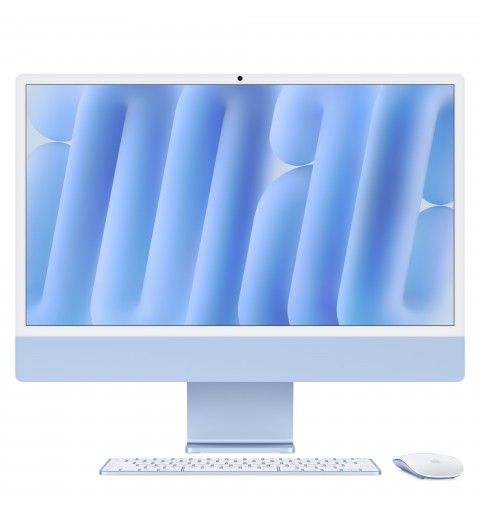 Apple iMac 24-inch with Retina 4.5K display M4 chip with 10‑core CPU and 10‑core GPU, 16GB, 256GB SSD - Blue