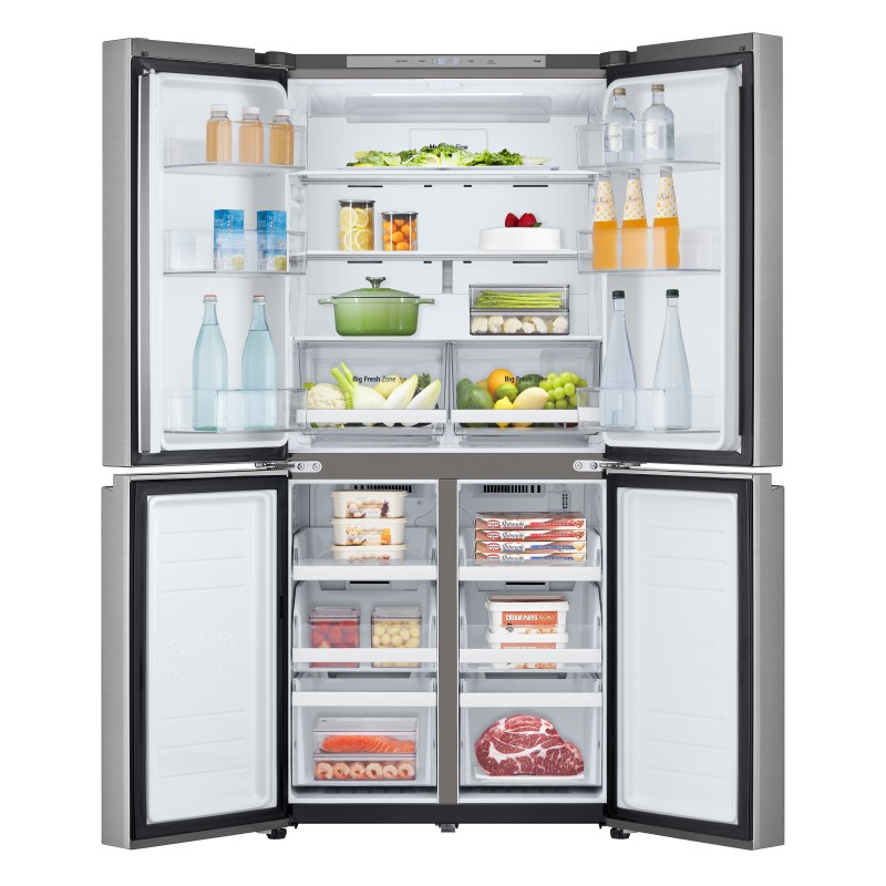 LG GMB860PYDE side-by-side refrigerator Freestanding 530 L E Silver