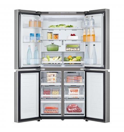 LG GMB860PYDE side-by-side refrigerator Freestanding 530 L E Silver