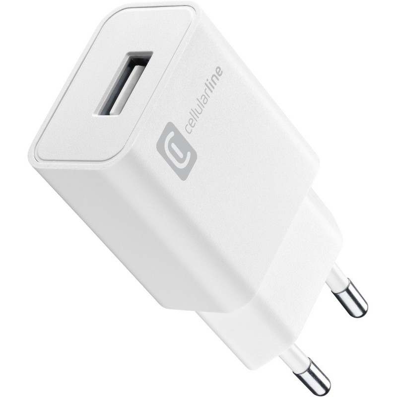 Cellularline ACHUSB12WSMLW chargeur d'appareils mobiles Lecteur e-book, Consoles portables, Smartphone Blanc Secteur Intérieure