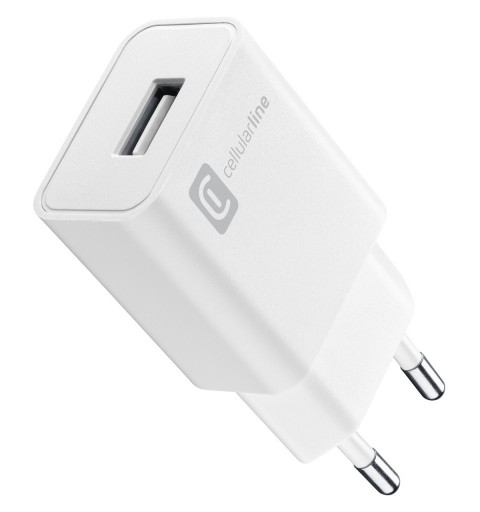 Cellularline ACHUSB12WSMLW chargeur d'appareils mobiles Lecteur e-book, Consoles portables, Smartphone Blanc Secteur Intérieure