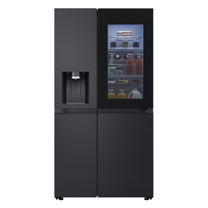 LG InstaView GSXE91EVAD side-by-side refrigerator Freestanding 628 L D Black