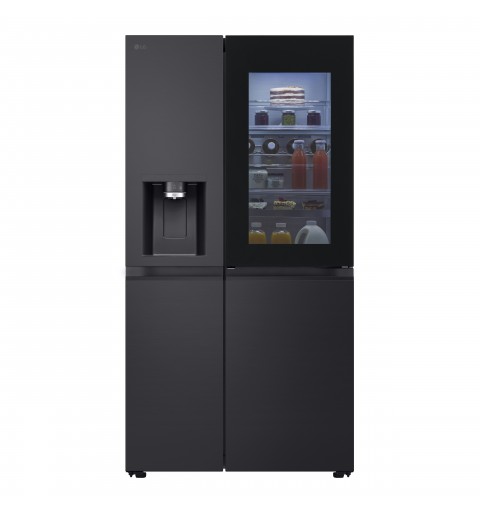 LG InstaView GSXE91EVAD side-by-side refrigerator Freestanding 628 L D Black