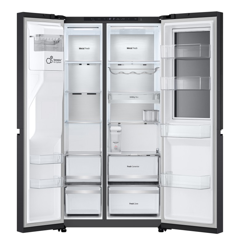 LG InstaView GSXE91EVAD frigo américain Pose libre 628 L D Noir