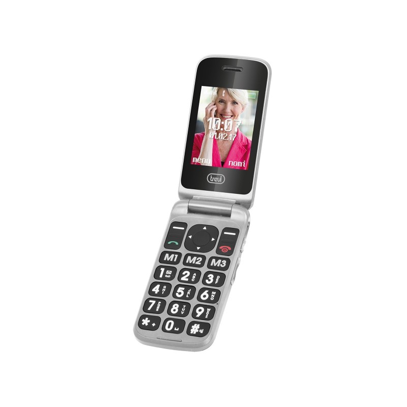 Trevi MOBILE SENIOR PHONE WITH DOUBLE DISPLAY AND SHELL OPENING FLEX PLUS 55 SILVER