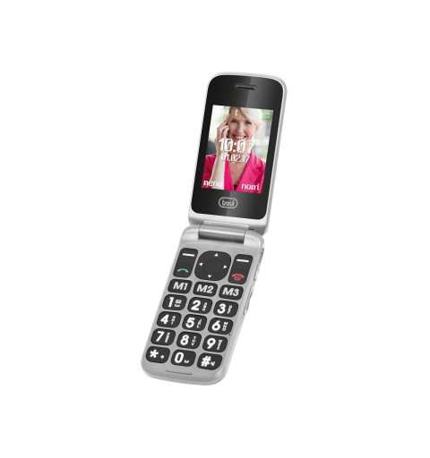 Trevi MOBILE SENIOR PHONE WITH DOUBLE DISPLAY AND SHELL OPENING FLEX PLUS 55 SILVER