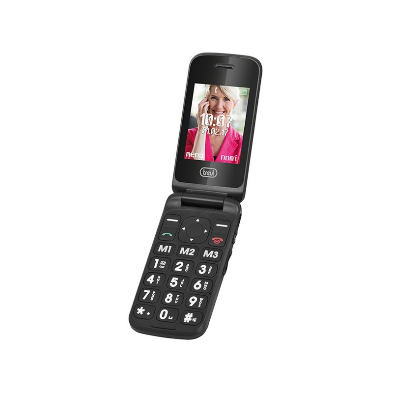 Trevi MOBILE SENIOR PHONE WITH DOUBLE DISPLAY AND SHELL OPENING FLEX PLUS 55 BLACK